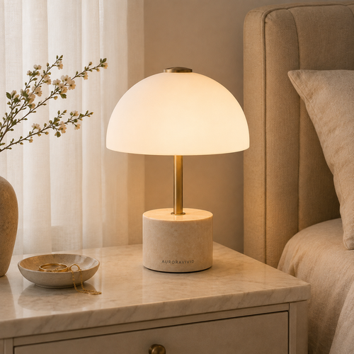 AURORAVIVID Soft Dome Table Lamp