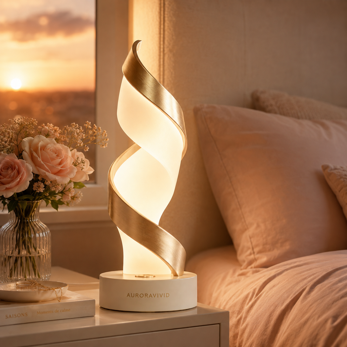 AURORAVIVID Twist Glow Table Lamp image 1