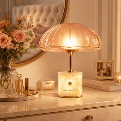 AURORAVIVID Blush Dome Mushroom Lamp image 2