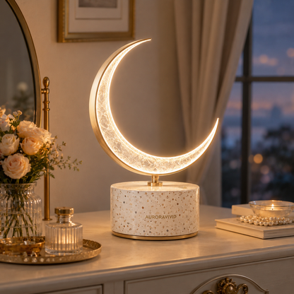 AURORAVIVID Crescent Glow Moon Lamp image 2