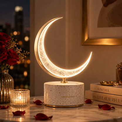 AURORAVIVID Crescent Glow Moon Lamp image 3