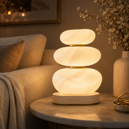 AURORAVIVID Pebble Glow Table Lamp image 3
