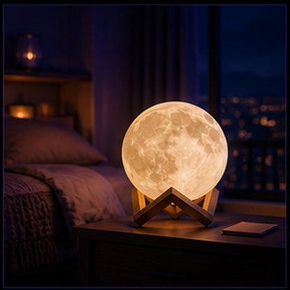 Lunar Glow Moon Lamp ambient light product image 2